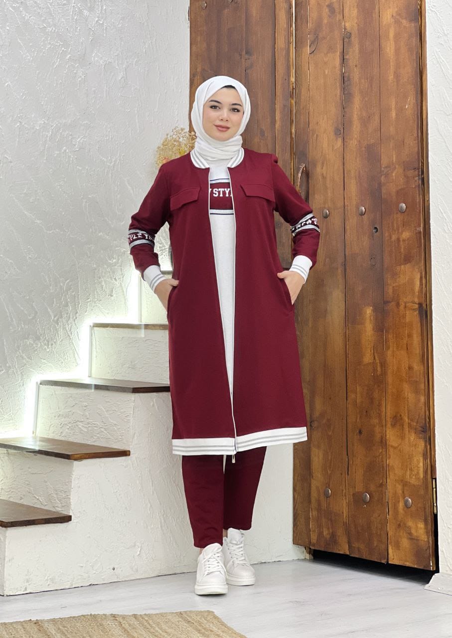 Bayan pijama takımı 3 parça